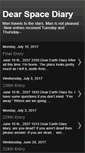 Mobile Screenshot of dearspacediary.blogspot.com