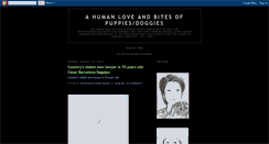 Desktop Screenshot of love-of-humanbeings-dogs.blogspot.com