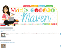 Tablet Screenshot of middlegradesmaven.blogspot.com