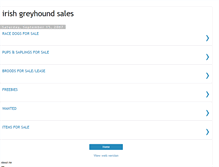 Tablet Screenshot of irishgreyhoundsales.blogspot.com