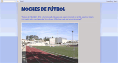 Desktop Screenshot of lanochedelfutbol.blogspot.com