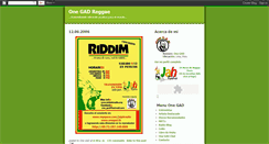 Desktop Screenshot of onegadreggae.blogspot.com