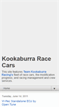 Mobile Screenshot of kookaburraracecars.blogspot.com