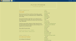 Desktop Screenshot of fluidpusher.blogspot.com