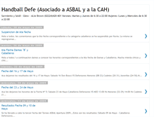 Tablet Screenshot of handballdefe.blogspot.com