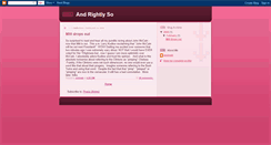 Desktop Screenshot of andrightlyso.blogspot.com