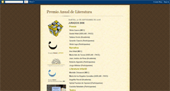 Desktop Screenshot of premioanualdeliteratura.blogspot.com