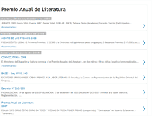 Tablet Screenshot of premioanualdeliteratura.blogspot.com