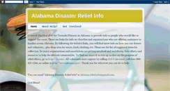 Desktop Screenshot of alabamadisasterrelief.blogspot.com