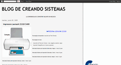 Desktop Screenshot of creandosistemas.blogspot.com