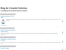 Tablet Screenshot of creandosistemas.blogspot.com