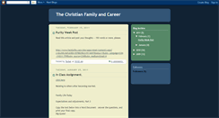 Desktop Screenshot of christianfamcareer.blogspot.com