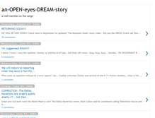Tablet Screenshot of anopeneyesdreamstory.blogspot.com