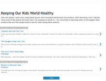 Tablet Screenshot of keepingourkidsworldhealthy.blogspot.com