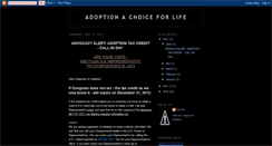 Desktop Screenshot of adoptionachoiceforlife.blogspot.com