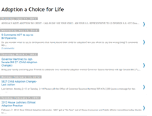 Tablet Screenshot of adoptionachoiceforlife.blogspot.com