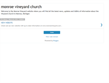Tablet Screenshot of monroevineyard.blogspot.com