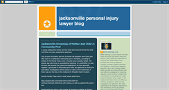 Desktop Screenshot of jacksonvillepersonalinjury.blogspot.com