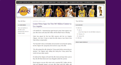 Desktop Screenshot of lalakersnews.blogspot.com