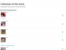 Tablet Screenshot of collectionoftheartist.blogspot.com