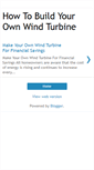 Mobile Screenshot of build-wind-turbines.blogspot.com