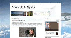 Desktop Screenshot of anehuniknyata.blogspot.com
