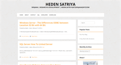 Desktop Screenshot of hedensatriya.blogspot.com