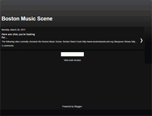 Tablet Screenshot of boston-music-scene.blogspot.com
