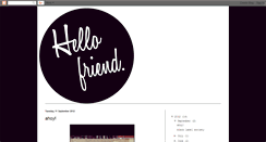 Desktop Screenshot of hellofriendlovesyou.blogspot.com