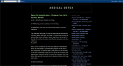 Desktop Screenshot of medical-detox.blogspot.com