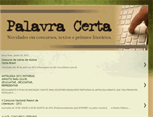 Tablet Screenshot of palavracerta.blogspot.com