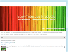 Tablet Screenshot of ecoprotectiveproducts.blogspot.com