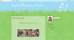 Desktop Screenshot of baptistmissionarywomen.blogspot.com