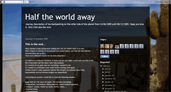 Desktop Screenshot of half-the-world-away-clint.blogspot.com