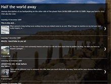 Tablet Screenshot of half-the-world-away-clint.blogspot.com