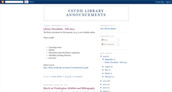 Desktop Screenshot of csudhlibrary.blogspot.com