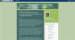 Desktop Screenshot of annuaire-rencontres.blogspot.com