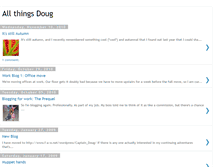 Tablet Screenshot of dougthings.blogspot.com