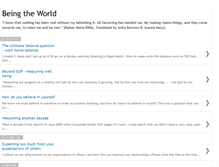 Tablet Screenshot of beingtheworld.blogspot.com