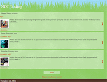 Tablet Screenshot of ndttesting.blogspot.com