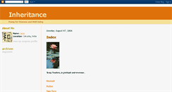 Desktop Screenshot of inheritance-poesy.blogspot.com