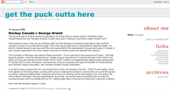 Desktop Screenshot of getthepuckouttahere.blogspot.com