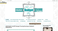 Desktop Screenshot of mylilbudgetbook.blogspot.com