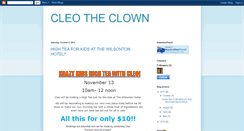 Desktop Screenshot of cleotheclown.blogspot.com