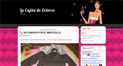 Desktop Screenshot of lacajitadecolores.blogspot.com