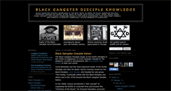 Desktop Screenshot of blackgangsterdiscipleknowledge.blogspot.com