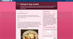 Desktop Screenshot of eatingtostayawake.blogspot.com