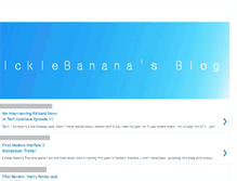 Tablet Screenshot of icklebanana.blogspot.com