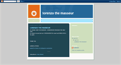 Desktop Screenshot of lorenzothemasseur.blogspot.com