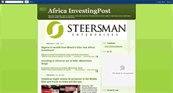 Desktop Screenshot of africainvestingpost.blogspot.com